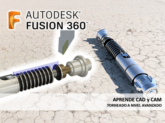 Curso Fusion 360 CAD & CAM (Freso/Torneado) [7 horas]